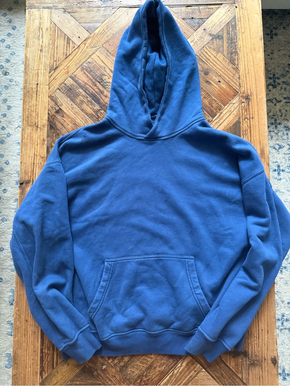 Abercrombie & Fitch Royal Blue Hooded Pullover Sweatshirt